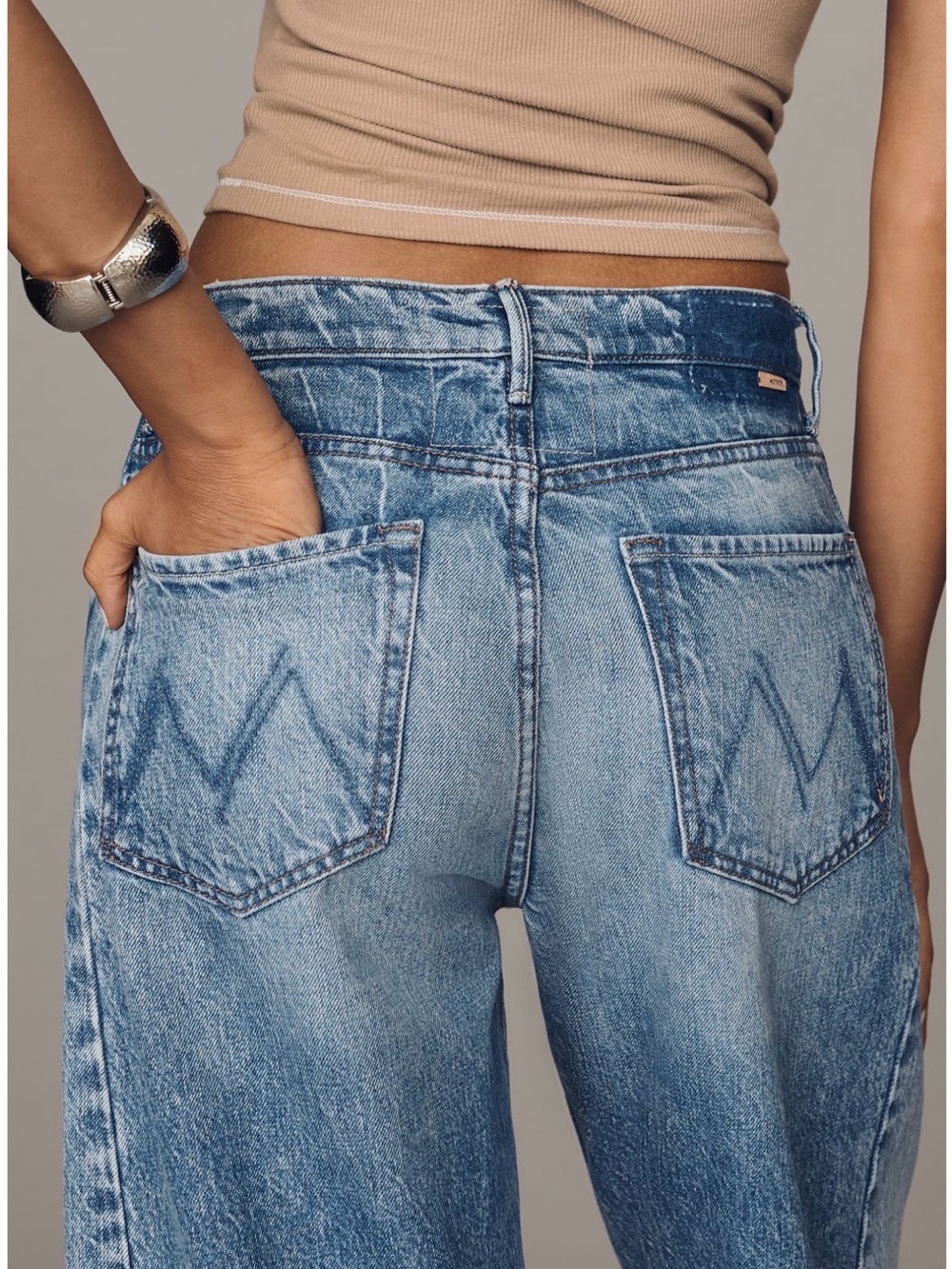 MOTHER Half Pipe High-Rise Tapered
Ankle Jeans - Picture 5 of 7